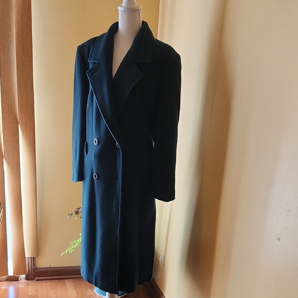 Elegant Dark Green Trench Coat